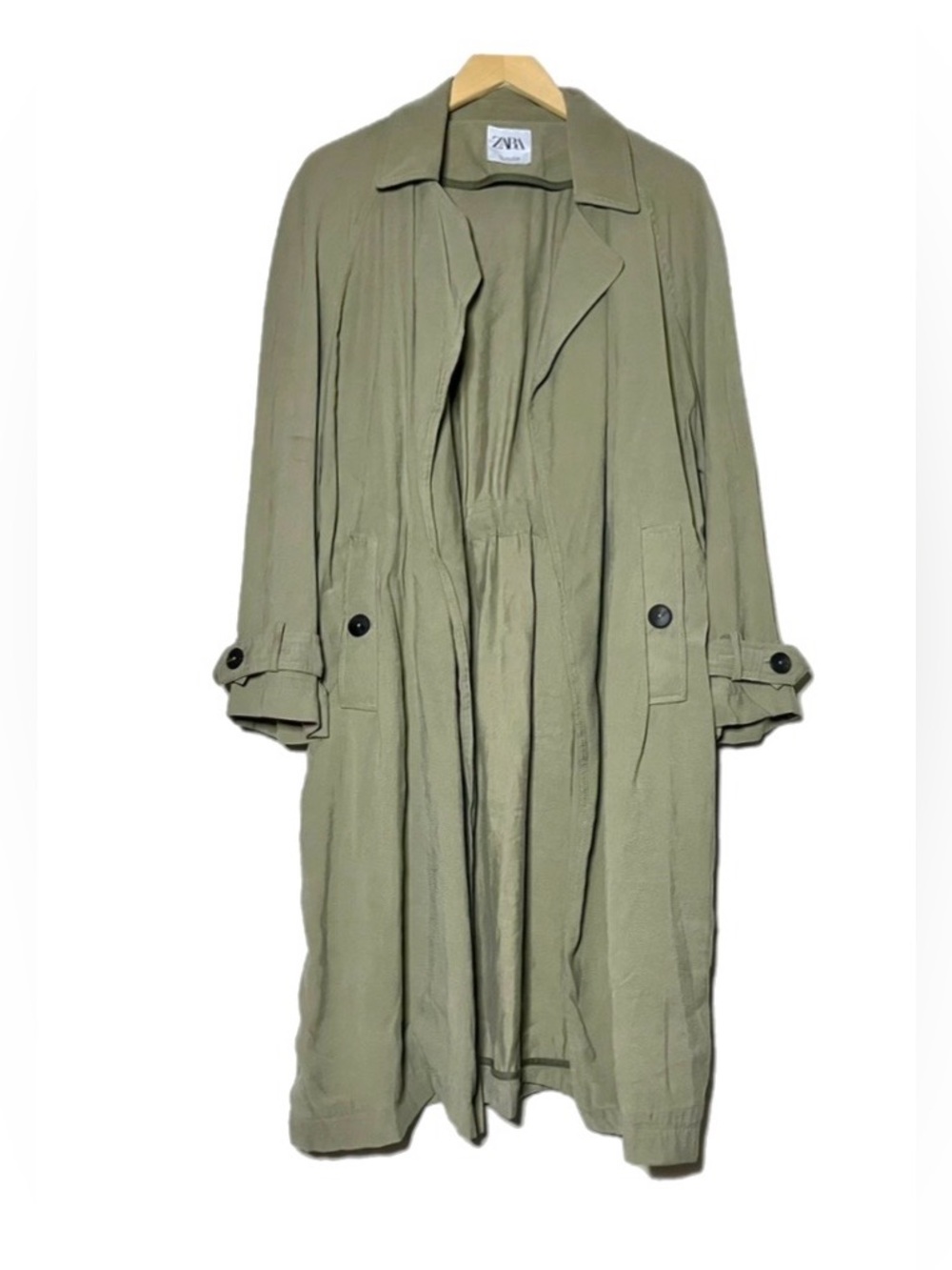 Zara Maxi Open Trench Coat